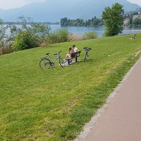 Seesicht Tessin Nahe Locarno Tenero Wintergarten Apartment *